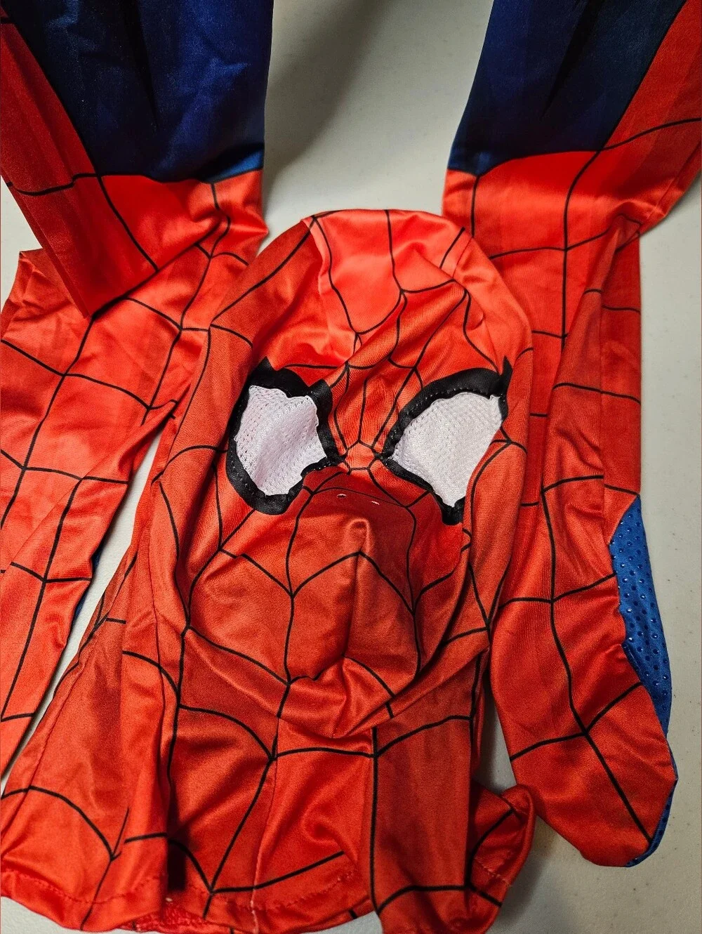 Marvel Spiderman Child Large 10-12 Costume‎ Spandex Zentai Suit Mask Jazwares